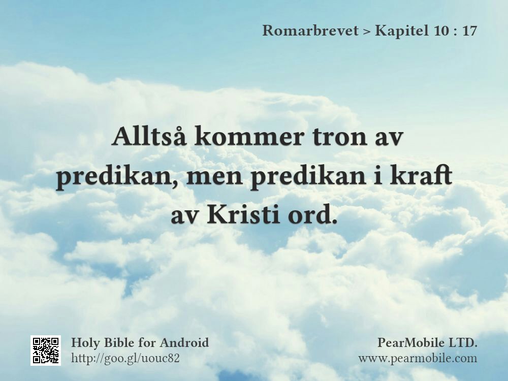 Romarbrevet, Kapitel 10:17